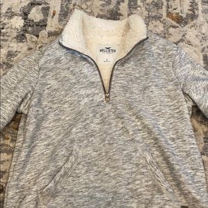 Half zip Sherpa Hollister sweater